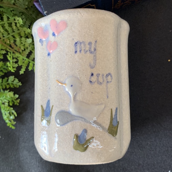 VTG 1990 Mountaine Meadow Potterie “Puddle Ducks” first plate, cup & spoon set - Picture 14 of 14